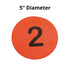 5" Pack 36. S&S Worldwide Spectrum Numbered, Anti-Skid, Soft Round Vinyl Spot Markers for PE / Gym Classes, Class Room