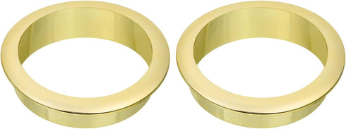 uxcell 2 Pcs Nylon Desk Grommets, 2.36 inch Cable Hole Cover for Computer Desk, Gold