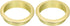 uxcell 2 Pcs Nylon Desk Grommets, 2.36 inch Cable Hole Cover for Computer Desk, Gold