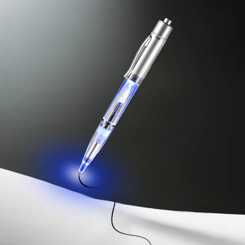 Penyeah Pen Light - LED Light Up Pen for Night Writing, Ballpoint Pen with Replacement Accessories Included (4 PK)