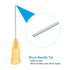 PATIKIL 23Ga x 1 Inch Dispensing Needle Tips, 50Pcs Blunt Tips with Luer Lock for Glue Oil Applicator, Orange