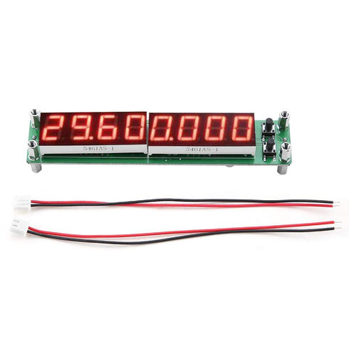 Oumefar PLJ-8LED-H 0.1~1000MHz RF Frequency Counter Cymometer Tester Module Accessories for Laboratory Test Industrial Production Equipment Inspection(red)