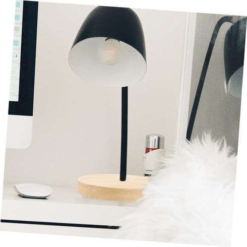 ABOOFAN Wooden Table Lamp Stand, Natural Wood Base Bedside Lamp, Round Solid Lamp Base for Repair