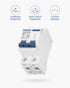 DC Miniature Circuit Breaker, 2 Pole 1000V 32 Amp Isolator for Solar PV System, Thermal Magnetic Trip