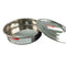 Test Sieve Pan and Lid for Chrome Plating, Steel Frame, f20cm/8" Diameter Sieve