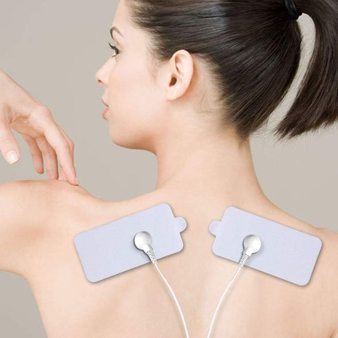 Belifu TENS Unit Electrode Pads, Reusable Self-Adhesive Replacement Massage Pads for Tens EMS Massager