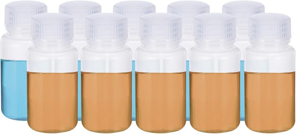 PATIKIL 12 Pcs 60ml Reagent Bottles, PP Wide Mouth Round with Screw Cap for Lab Liquid Storage