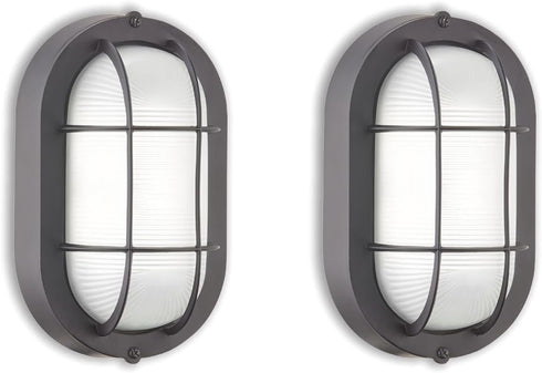 WISBEAM 2 Pack LED Bulkhead Light, Outdoor Bulkhead LED Wall Light, Dimmable,