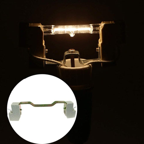 2PCS 118mm R7S Ceramics Lamp Base Socket, Lamp Holder Converter Connector for Flood Light Bulb
