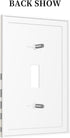 Abstract Boho Mid Century Decorative Light Switch Plate, 1 Gang Wall Cover for Home Electrical Switchplate Decor