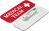 Signs ByLITA 1 3" (10 Pack) Medical Team x Medical Office Name Tag/Badge, Red