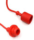 1/2 Tractor Hydraulic Coupler Male Dust Cap and Female Plug Cover,ISO A Pioneer Style Hydraulic Quick Disconnects Port Plug Fittings,Red Cap with Retention Ring Keeps Cap Attached to Hose by CEKER