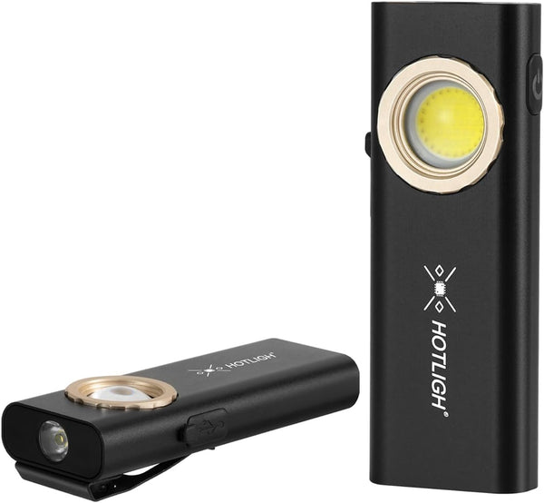 Slim Magnetic Work Light, 1000 Lumens LED Rechargeable Work Light with Two Magnetic Bases for Car Repairing