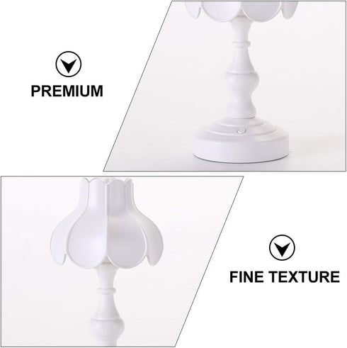 3 UKCOCO Lotus Table Lamp with USB Charging Port - Small Desk Lamp for Reading with Color Modes - Warm Light Nightstand