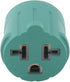 Nema 15 Amp to 20 Amp Plug Adapter, NEMA 5-15P to 5-15/20R + 6-15/20R, 15 Amp to 20 Amp AC Adapter