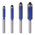 Wolfride 4PCS Flush Trim Router Bit Set 1/4 Inch Shank Top Bearing