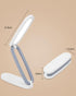 2000mAh 3 180 Foldable Desk Lamp, Rechargeable Portable LED Light with Adjustable Brightness, Rotatable Eye-Caring Mini