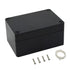 LeMotech Junction Box, IP65 Waterproof Project Box, Black Dustproof ABS Plastic Electrical Enclosure, 3.93x2.68x1.97