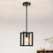 Pendant Light, Adjustable Height Farmhouse Pendant Light Fixtures, 1-Light Black Hanging Light
