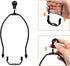 8 Inch Lamp Harp, 2 Set Black Lamp Shade Holder with Finial, DIY Detachable Replacement Adapter for Table & Floor Lamps