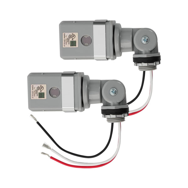 RAWILL 2-Pack Photocell Sensor for Outdoor Lights, 120VAC Dusk to Dawn Photocell Switch,