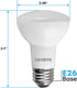 BR20 Bulb, 45W 3500K Dimmable, 460 R20 Bulb 6.5W, E26 (4 Pack) LUXRITE LED Equivalent, Natural White, Lumens, LED Flood