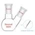 stonylab Heavy Wall Flat Bottom Flask FBF, 2-Neck Borosilicate Glass Boiling Flask, 50 ml, 24/40 Standard Joint