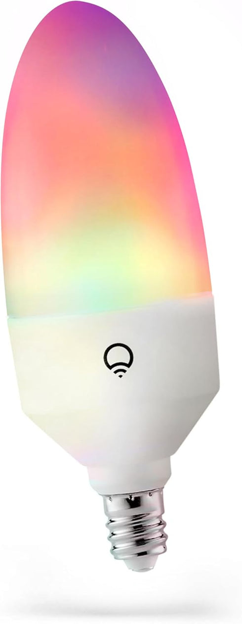 E12 Bulb, Dimmable, LIFX Candle Color Wi-Fi Smart LED Light PolychromeColor, Multi-Zone No Hub Req, App & Voice