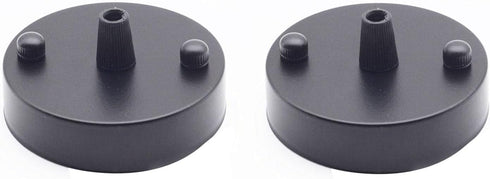 JCBIZ 2PCS Lighting Fixtures Accessories 12cm Retro Pendant Light Ceiling Base Plate Suitable