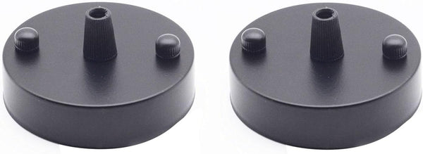 JCBIZ 2PCS Lighting Fixtures Accessories 12cm Retro Pendant Light Ceiling Base Plate Suitable