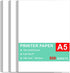 Printer Paper - 500 Sheets, A5 Premium Bright White Paper, 28lb Bond