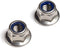 FullerKreg M4 x 0.7 DIN 6926 Hex Flange Nylon Insert Lock Nuts, 18-8 Stainless Steel, Pack of 25