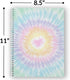 Gotcha Covered Notebooks Softcover, Love To Tie Dye, 8.5" x 11", Trendy Spiral Notebook, 120 Wide Ruled Pages