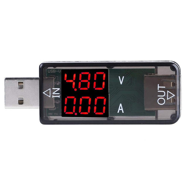 USB Tester, Multimeter Voltmeter Ammeter Current Meter, USB Charger Voltage Meter for QC2.0/QC3.0 Fast Test (Black)