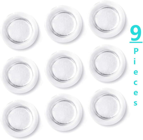 Magnets for Glass Whiteboard, Dry Erase Board, Bulletin Board, Rare Earth Neodymium Magnet, Clear (9 Pack)