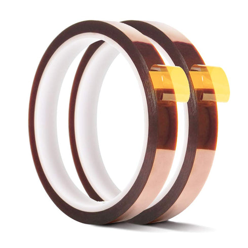 2 Rolls Heat Tape, 10mm X 33m 108ft – Adhesive Heat Resistant / Transfer Tape for Electronics, No Residue