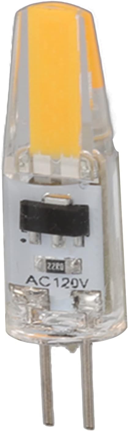 Mokernali 6 G4 Bulbs, 2W 110V G4 Bulbs, 180LM Bulb 3000K Pcs Light Bi-Pin LED Wall Lamp Chandelier Replacement Halogen