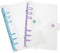 STOBOK 2pcs Clear A6 6-Ring Binder Cover, Refillable Planner Binder Cover, Snap Button Closure, Loose Leaf Folder