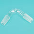 75 Degree Bent Distillation Adapter, Borosilicate Glass Laboratory Adapter with 24/40 Inner Joints