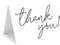 Red Door Inspirations 5x7 Thank you Note Cards with Envelopes (Black and