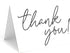 Red Door Inspirations 5x7 Thank you Note Cards with Envelopes (Black and