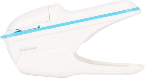 Stapleless Stapler, No Staples Desktop Stapler for Office School, Binds up to 9 Sheets (White)
