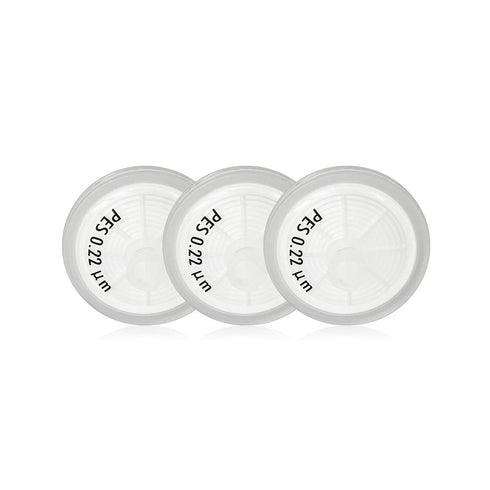 Allpure Biotechnology Syringe Filters, PES Membrane, Non-sterilized, 25 mm Diameter, 0.22 µm, Pack of 100