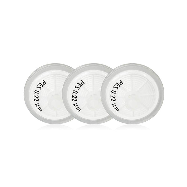 Allpure Biotechnology Syringe Filters, PES Membrane, Non-sterilized, 25 mm Diameter, 0.22 µm, Pack of 100