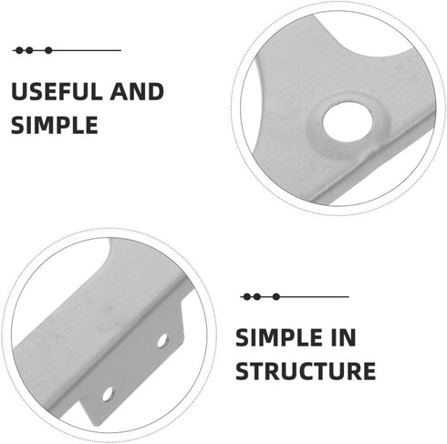 2 Cabilock Pairs Metal Shoe Cabinet Flip Frames Hinges Single-Layer Shoe Rack Replacement Accessory for Furniture