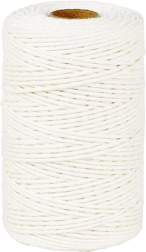 PerkHomy Cotton Butchers Twine String 500 Feet, 2mm Food Safe Twine for Cooking and Crafts