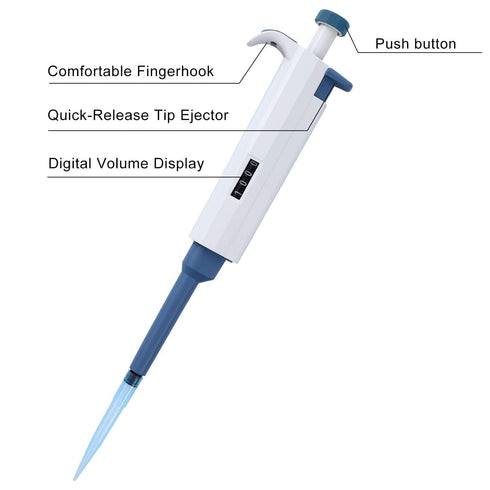 Adjustable Pipettor - High-Accurate Micropipette Variable Volume 100ul-1000ul