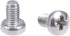 uxcell 100Pcs M3x5mm Pan Phillips Cross Head Machine Screws, 304 Stainless Steel Fasteners Bolts