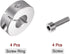 4pcs Shaft Collar Set Screw Split Clamp-On Collars, 12mm Bore, 30mm OD, 10mm Width for Machine Tools