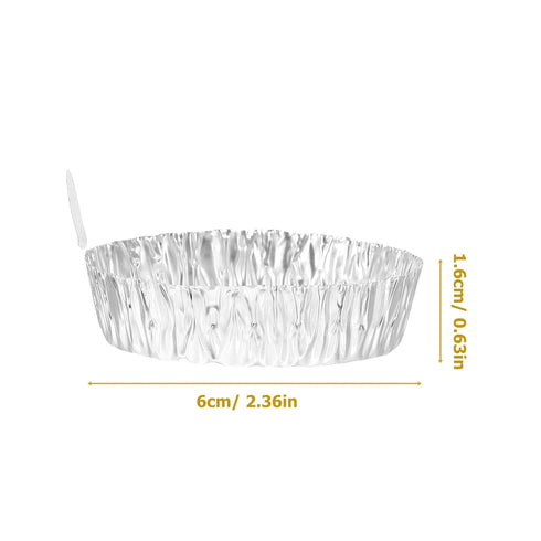100Pcs Weigh Boats Lab Tray - 42ml Aluminum Round Dishes Weigh Container for Scale Mixing Liquid and Powder